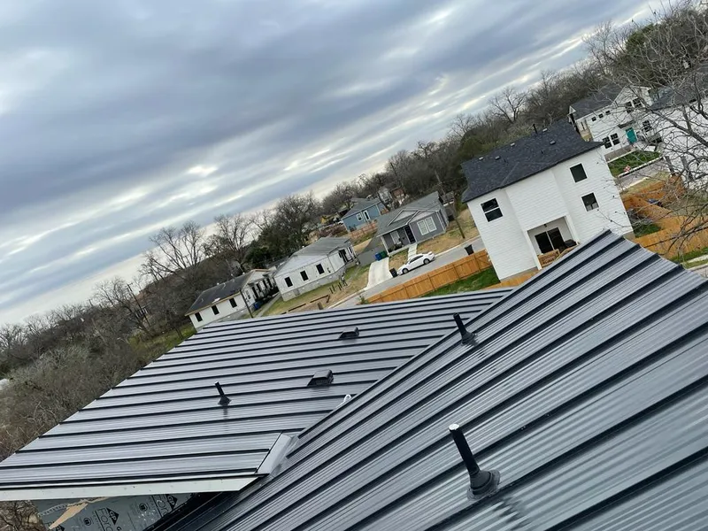 Standing seam metal roof panels with vents for Skylight Repair in Glen Cove